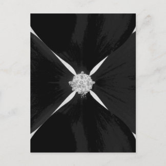 Schwarz-Weiß-Blume Postkarte