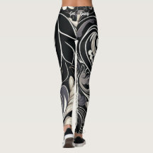 Schwarz-Weiß-Blumendruck