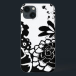 Schwarz-Weiß-Blumengarten Grafisches Muster Case-Mate iPhone Hülle<br><div class="desc">Ein grafisches Muster,  das eine schwarz-weiße Blumengartenszene zeigt,  die von Chariklia Zarris kreiert wurde. Selbst mit nur zwei Farben ist das Bild fast überwältigend in seiner Schönheit. Gönnen Sie sich eine wunderbare Blumenausstellung,  indem Sie diesen Print heute kaufen!</div>
