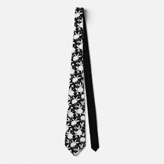 Schwarz-Weiß-Blumenmuster-Trauzeugen Hochzeit Krawatte