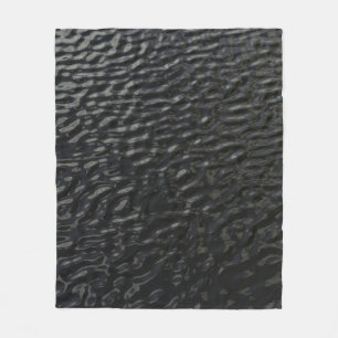 Schwarz-Weiß-Blumentextilien Fleecedecke