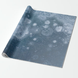 Schwarz-Weiß-Blumentextilien Geschenkpapier