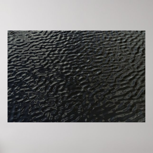 Schwarz-Weiß-Blumentextilien Poster (Vorne)