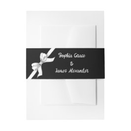 Schwarz-Weiß-Bogen | Elegante Hochzeit | Monochrom Einladungsbanderole