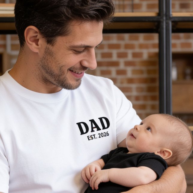 Schwarz-Weiß-Bold-Daddy-Etabliert T-Shirt (Von Creator hochgeladen)