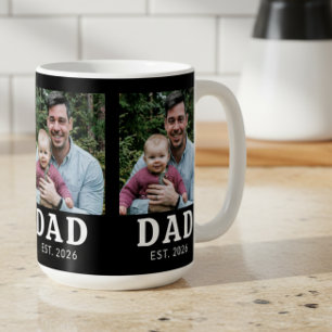 Schwarz-Weiß-Bold-Papa-Etabliert Kaffeetasse