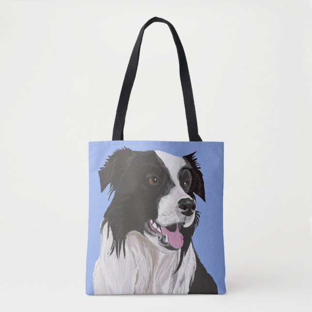 Schwarz-Weiß-Border-Collie (Vorderseite)