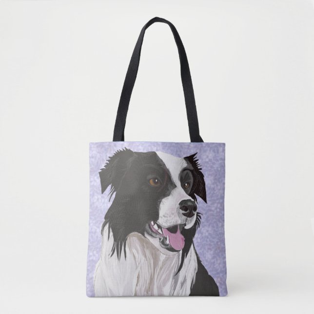 Schwarz-Weiß-Border-Collie (Vorderseite)