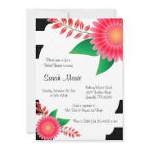 Schwarz-Weiß-Brautparty | Rosa Blume