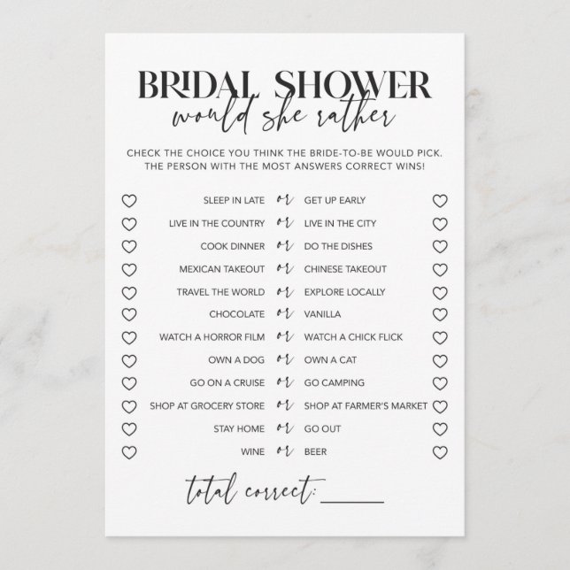 Schwarz-Weiß-Brautparty würde sie eher (Vorderseite)