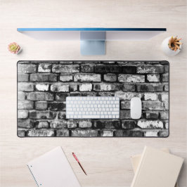 Schwarz-Weiß-Brick-Wandsteckplatz Mat Pad Schreibtischunterlage