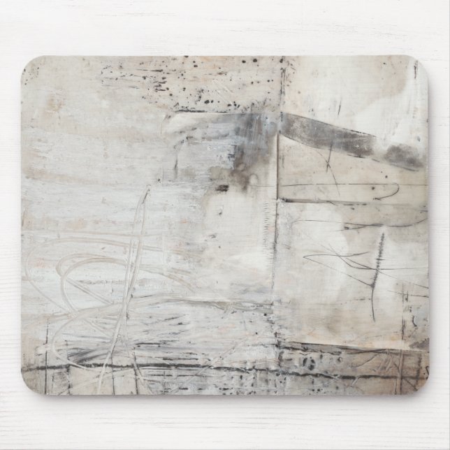 Schwarz-weiß & Bronze Mousepad (Vorne)