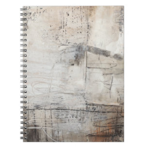 Schwarz-weiß & Bronze Notizblock