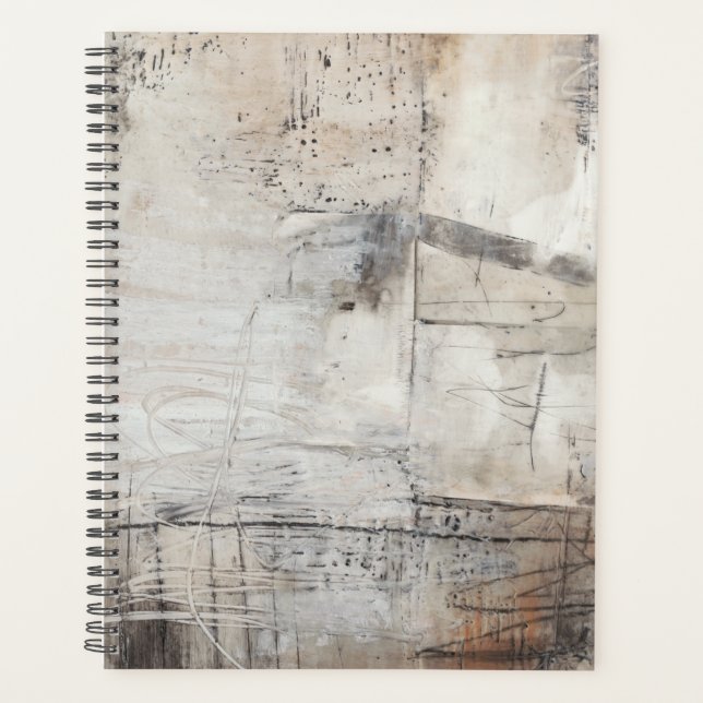 Schwarz-weiß & Bronze Planer (Vorderseite)