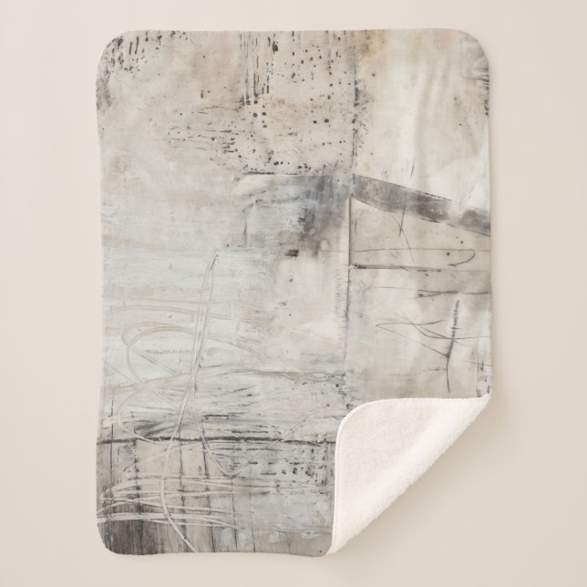 Schwarz-weiß & Bronze Sherpadecke (Vorderseite)