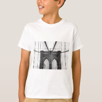 Schwarz-weiß Brooklyn Bridge New York