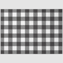 Schwarz-weiß Buffalo Gingham Karo Kariert Urlaub Seidenpapier