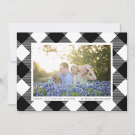 Schwarz-Weiß-Buffalo Karo Foto