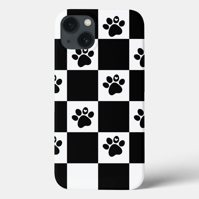 Schwarz/Weiß Case-Mate iPhone Hülle (Rückseite)