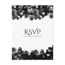 Schwarz-Weiß-Caviardots Modernes Hochzeitsszenario