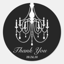 Schwarz-weiß Chandelier Vielen Dank