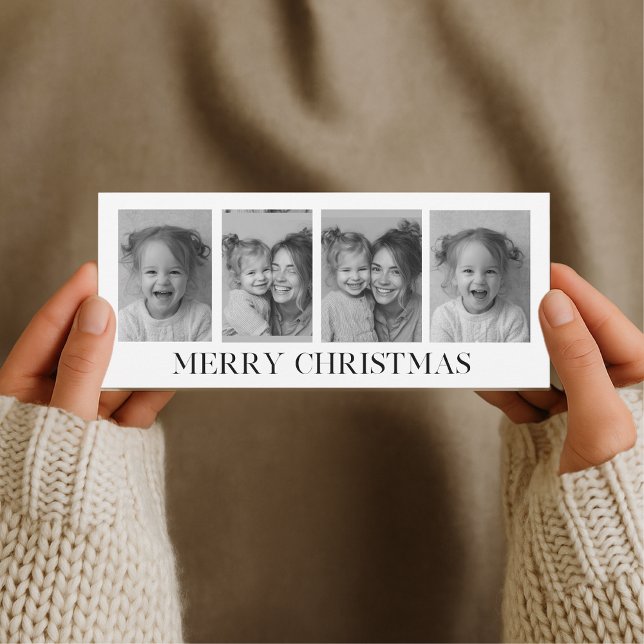 Schwarz-Weiß-Collage Foto Frohe Weihnachten (Von Creator hochgeladen)