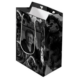 Schwarz-Weiß-Collage Katholisch Christlich Foto Mittlere Geschenktüte
