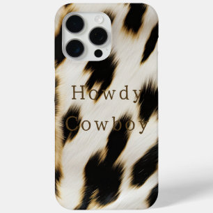 Schwarz-weiß Cowhide Case-Mate iPhone Hülle