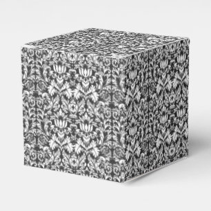 Schwarz-weiß Damask Lace Brocade Geschenkschachtel