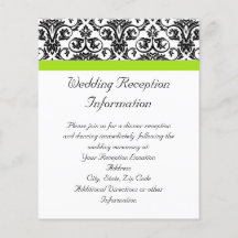 Schwarz/Weiß-Damaske mit grünem Akzent laden