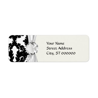 Schwarz-Weiß-Damast