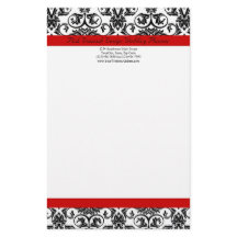 Schwarz/Weiß-Damast mit/roter Akzent entfernen