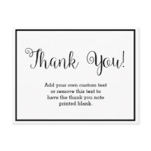 Schwarz-Weiß-Dankeskarten