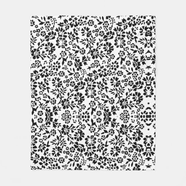 Schwarz-Weiß-Decke gefickt. Fleecedecke (Vorderseite)