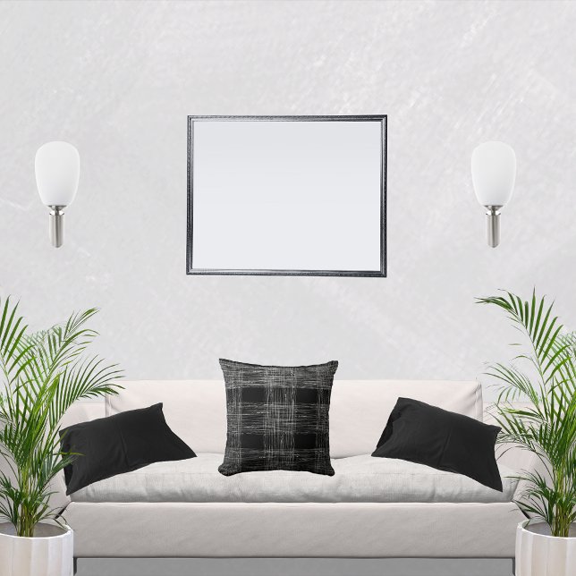 Schwarz-Weiß-Dekorationsdesign Kissen (Von Creator hochgeladen)