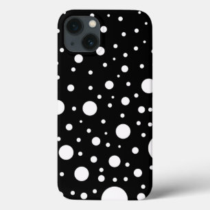 Schwarz-Weiß-Design Kreise Punkte Case-Mate iPhone Hülle