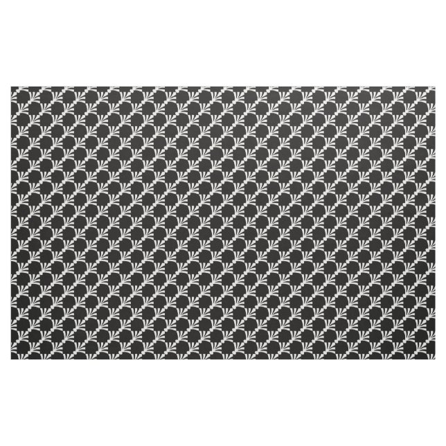 Schwarz-Weiß-Design-Muster Stoff (Fat Quarter (45,7 x 55,9 cm))