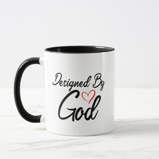 Schwarz-Weiß-Design nach Gottes Tasse (Links)