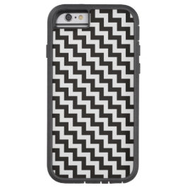 Schwarz-weiß Diagonal Chevrons iPhone 6 Xtreme Fal Case-Mate iPhone Hülle