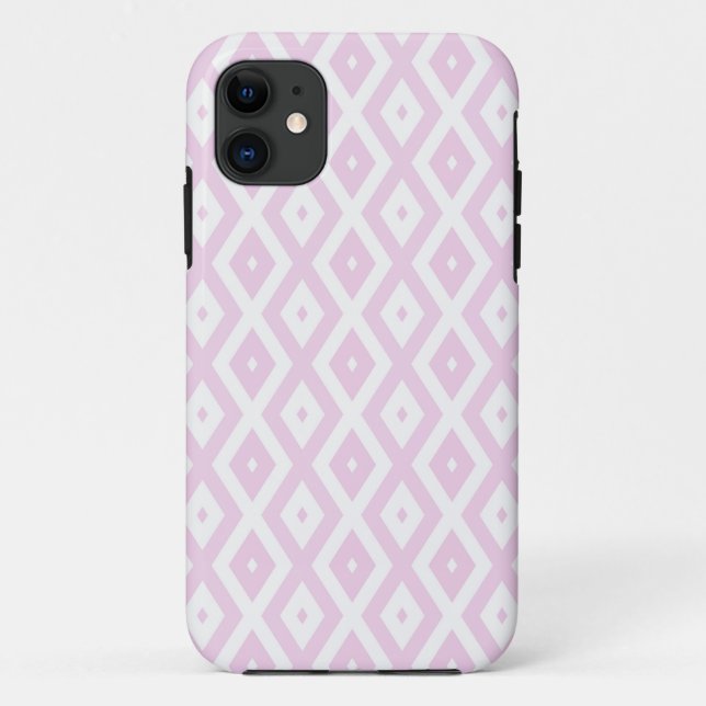 Schwarz-Weiß-Diamant Case-Mate iPhone Hülle (Rückseite)