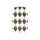 Schwarz-Weiß-Diamant-Minx-Nägel Minx Nagelkunst (Linker Daumen)