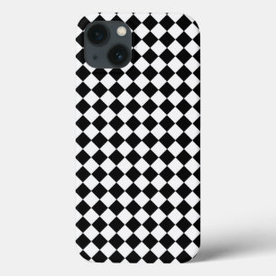 Schwarz-Weiß-Diamant-Muster von Shirley Taylor iPhone 13 Hülle