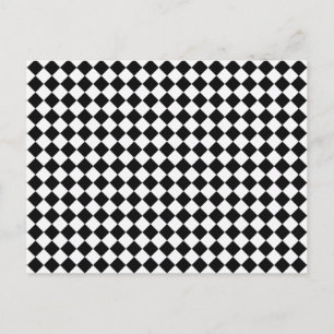 Schwarz-Weiß-Diamant-Muster von Shirley Taylor Postkarte