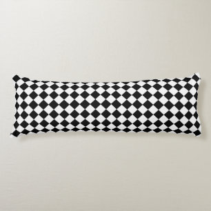 Schwarz-Weiß-Diamant-Muster von Shirley Taylor Seitenschläferkissen