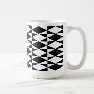 Schwarz-Weiß-Diamant Tasse