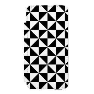 Schwarz-Weiß-Dreieckmuster Incipio Watson™ iPhone 5 Geldbörsen Hülle