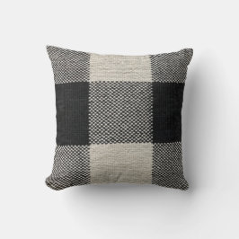 Schwarz-Weiß-Druckkopfkissen Kissen