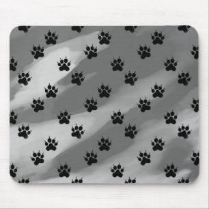 Schwarz-Weiß-Druckmuster Mousepad