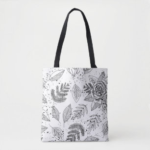 Schwarz-Weiß-Drucktasche II