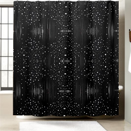 Schwarz-Weiß-Duschvorhang (2) Duschvorhang